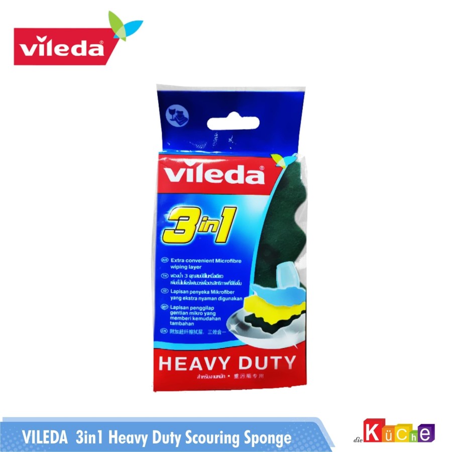 Vileda 3 in 1 Heavy Duty Scourer