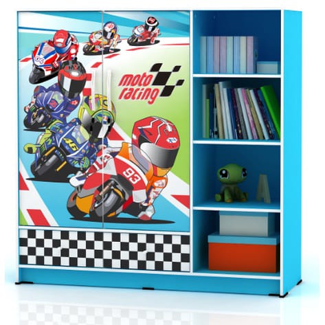 Lemari baju anak cowok rak keren murah RC BLR 131
