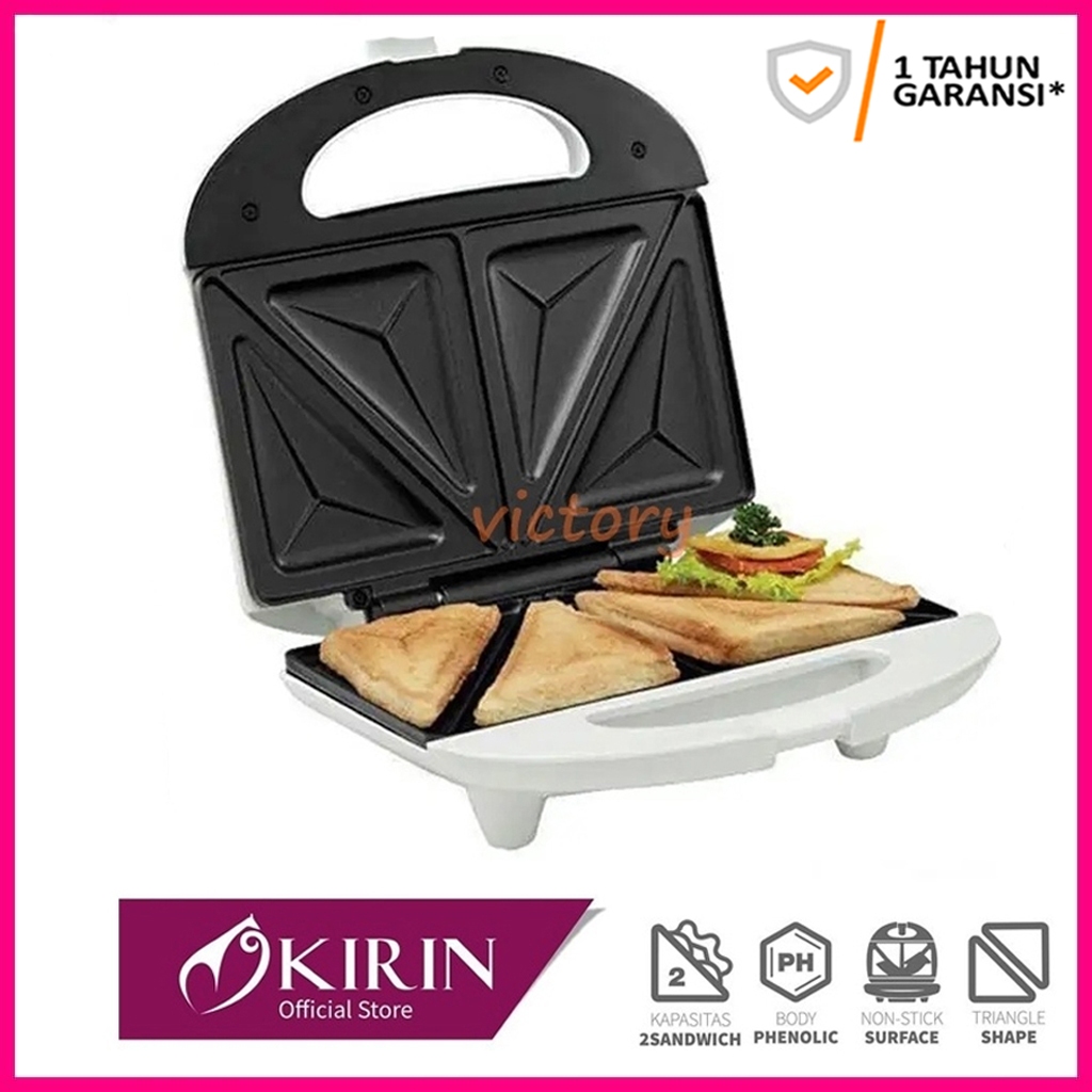 Jual Pemanggang Roti Sandwich Toaster Segitiga Kirin KST-365T Renos