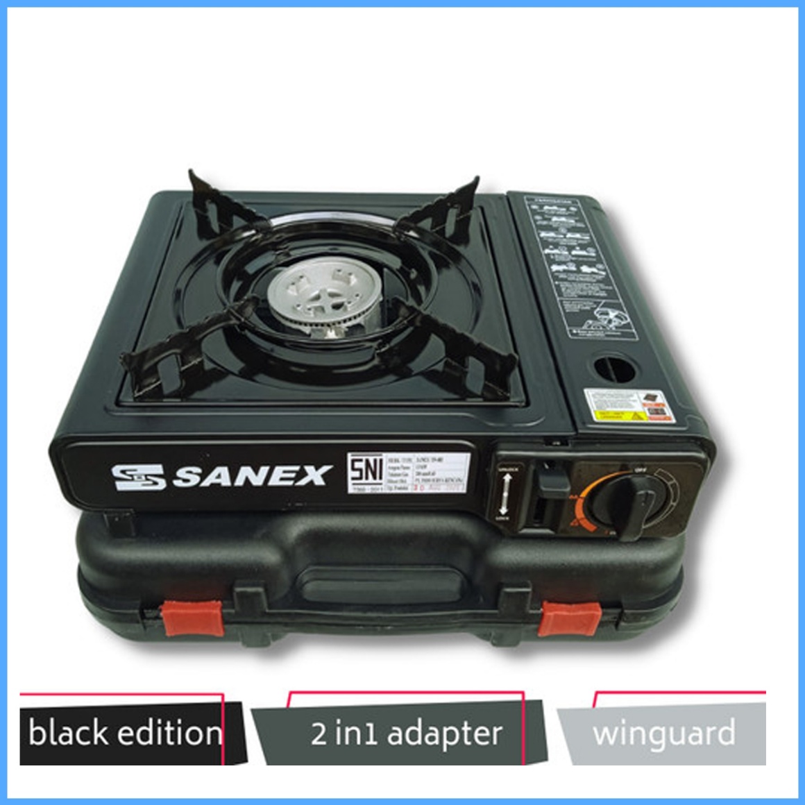 Kompor Portable Sanex Untuk Kemping Bisa Gas 3 Kg