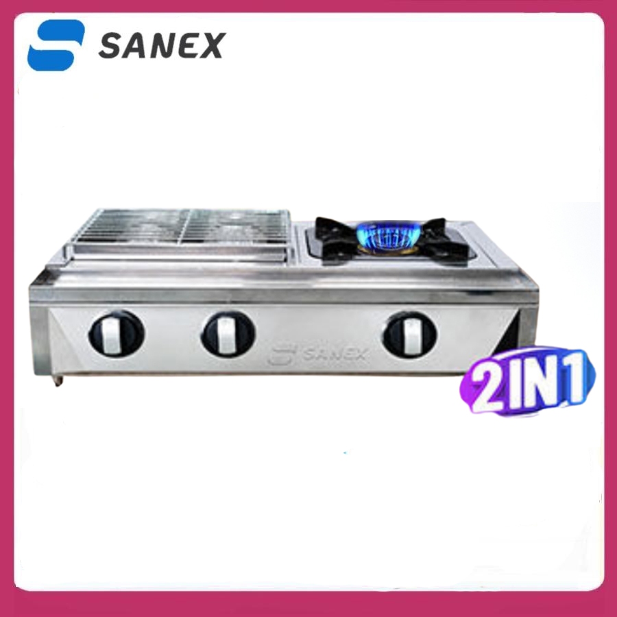 Panggangan Sosis Sanex SN-KKP 128 kompor Gas 2 in 1