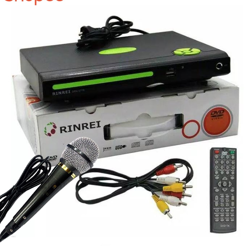 DVD PLAYER RINREI DRN 577R + BONUS MIC KABEL
