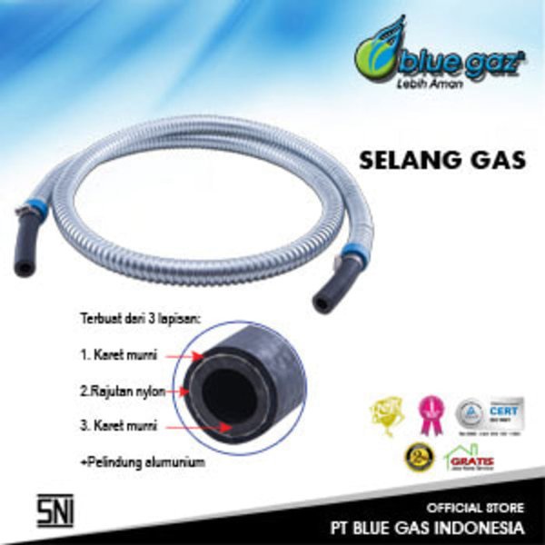 BLUE GAZ ORIGINAL Selang Gas BLUE GAZ ORIGINAL