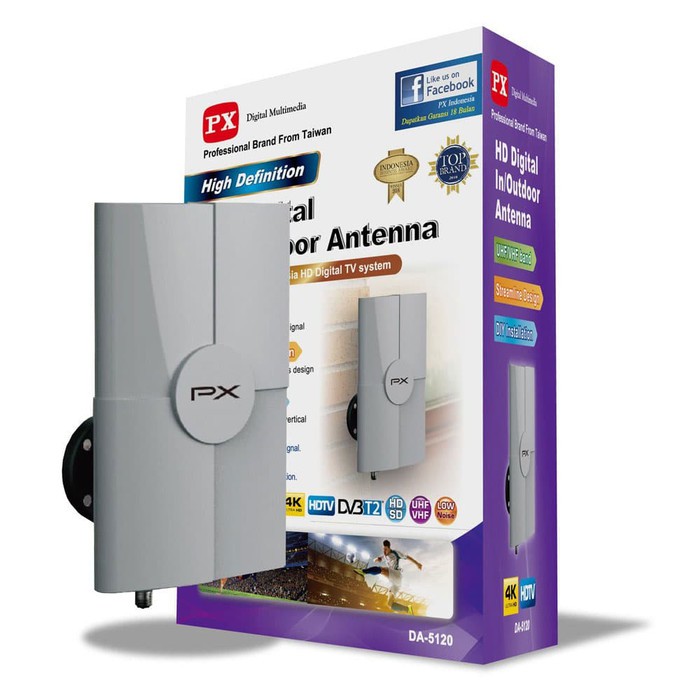 PX DA5120 Antena TV Digital Indoor Outdoor Bergaransi