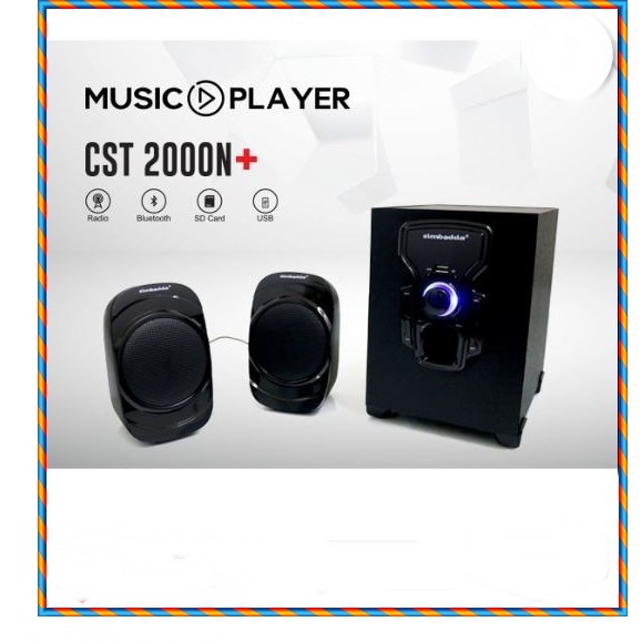 PROMO Simbadda Speaker CST 2000N+ Music Player, BLUETOOTH, USB,MMC & RADIO FM.