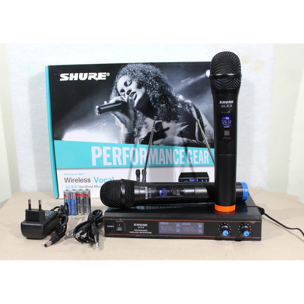 Mic Wireless Shure Ulx 8 Double Microphone Wireless