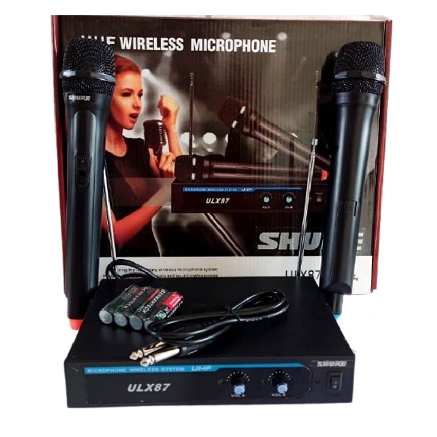 Shure Microphone Mic Wireless Double UHF ULX 87