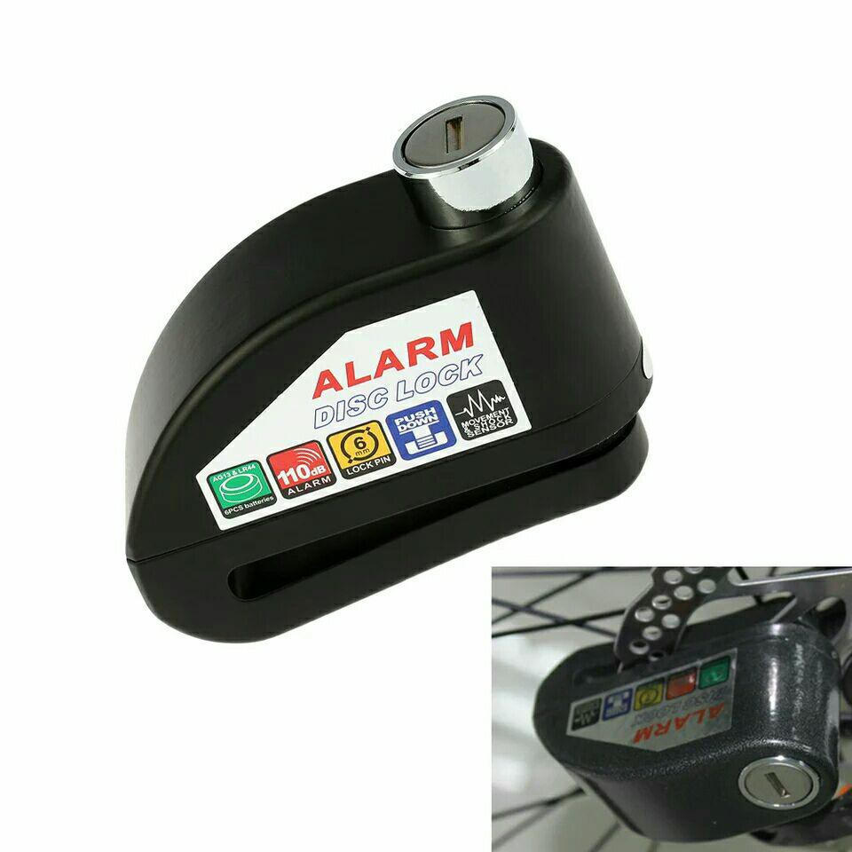 Gembok Alarm Kunci Cakram Motor / Disc Lock Alarm Motor Anti Maling
