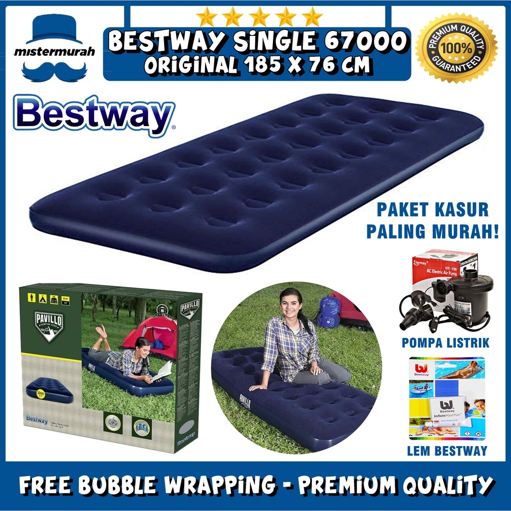 Jual Kasur Angin Bestway 67000 Karet 185 x 76 cm Matras Bestway