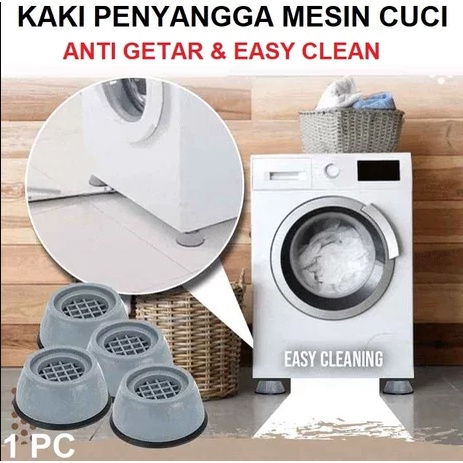 Tatakan Alas Kaki Mesin Cuci Anti Slip / Bantalan Karet Alas Kulkas Anti Getar / Pelindung Getaran Kaki Meja / Shockproof Pad