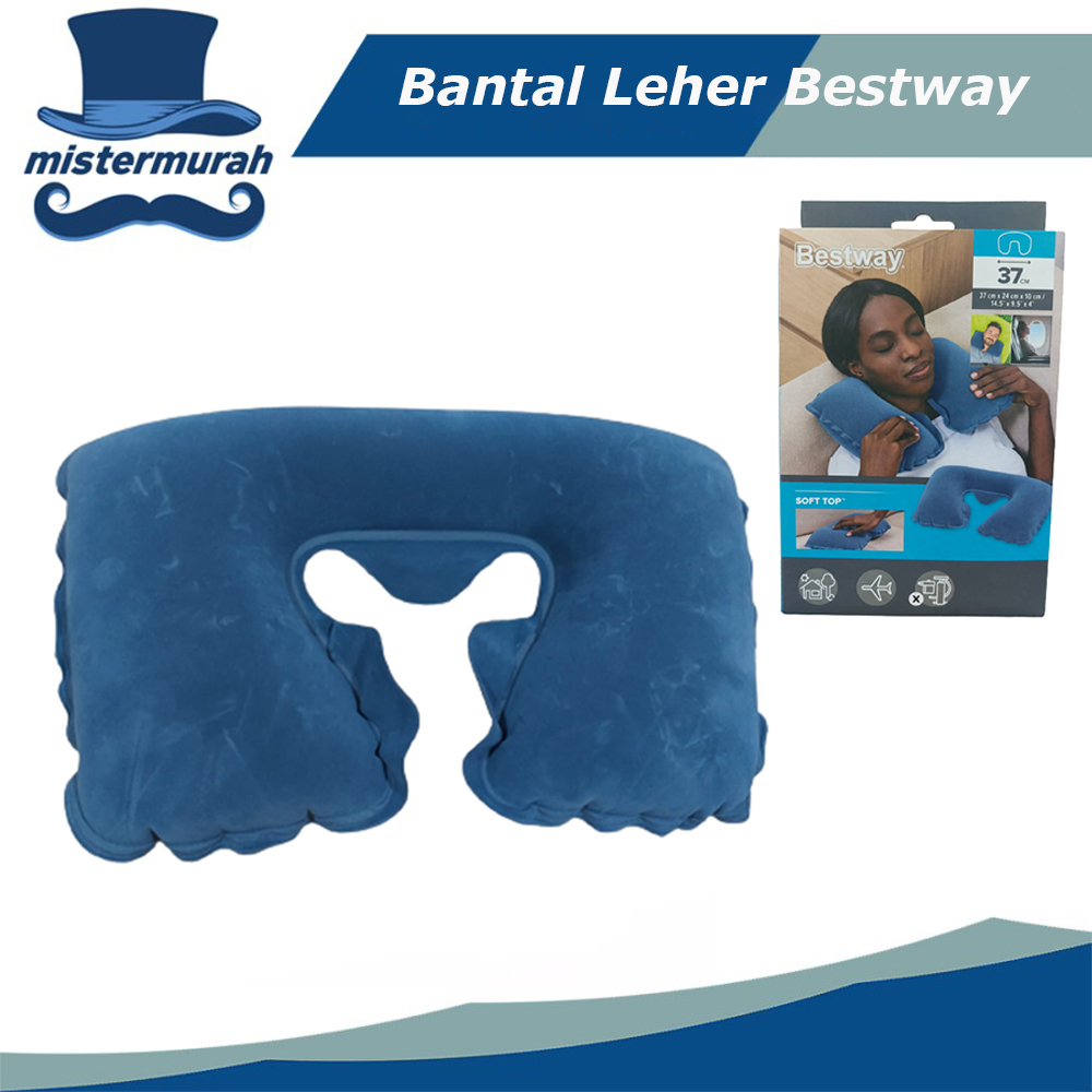Bantal Leher Bestway / Bantal Angin / Bantal Travel 67006