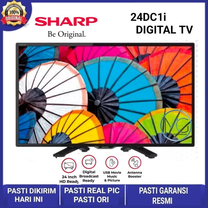 SHARP 2T-C24DC1i LED TV 24 Inch Digital DVB T2 HD USB HDMI