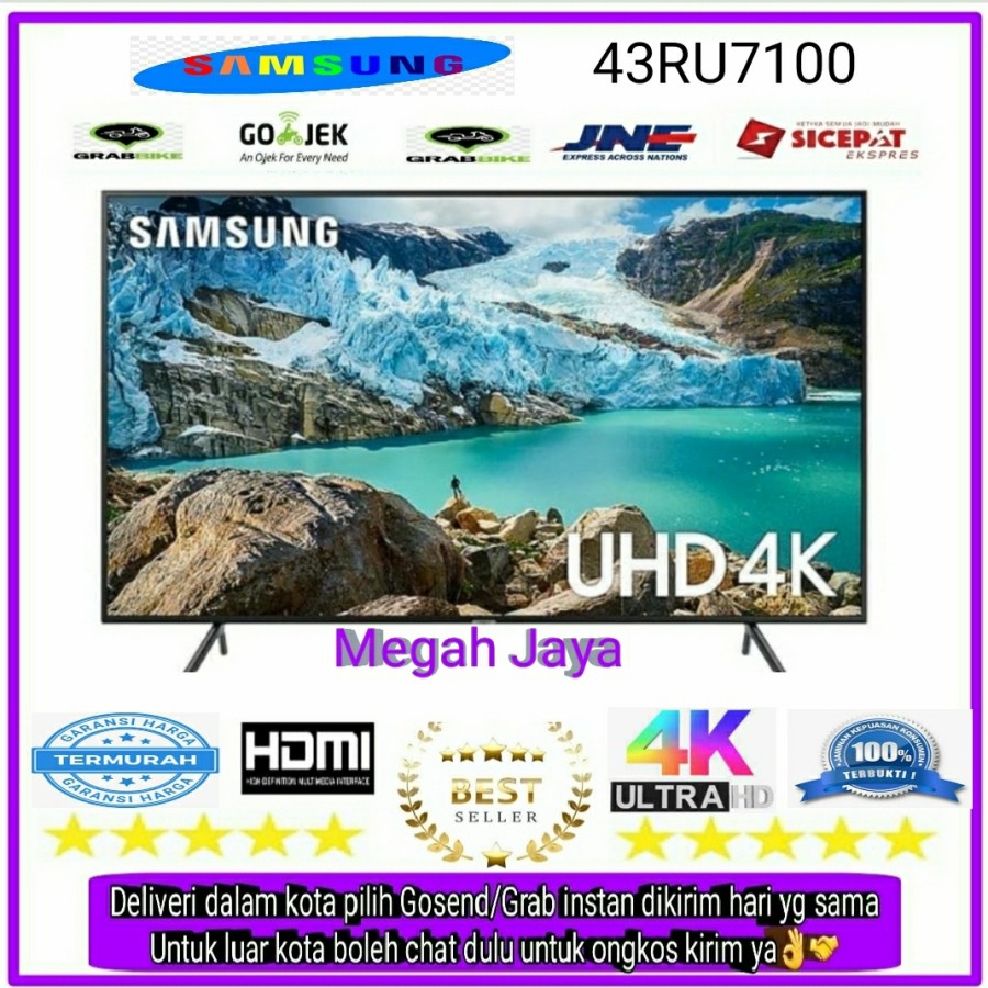 TV LED Samsung 43 Inch 43RU7100 Smart TV UHD 4K