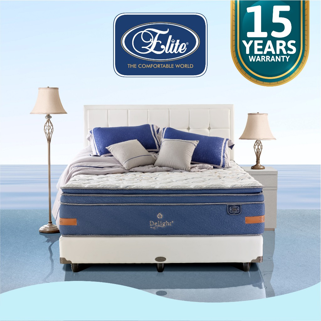 Kasur Delight Elite New Edition (Set Mattress + Divan + Sandaran)