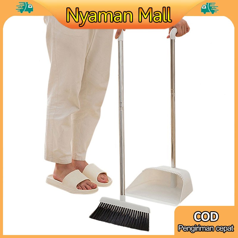 Broom Set Dustpan Kombinasi Sapu Pengki Alat Pembersih Sapu Lantai