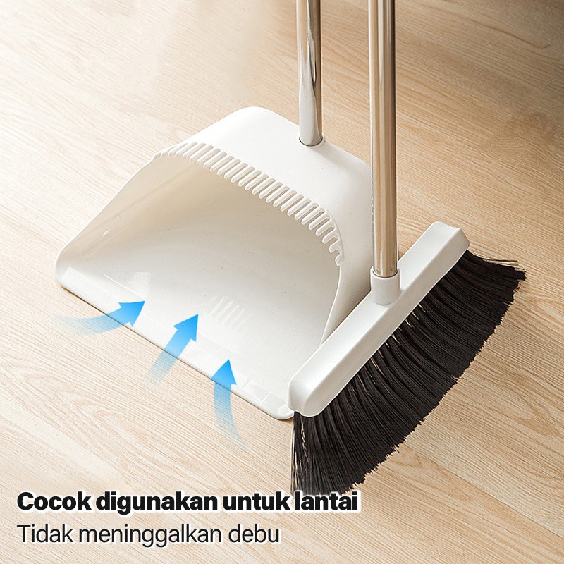 Broom Set Dustpan Kombinasi Sapu Pengki Alat Pembersih Sapu Lantai