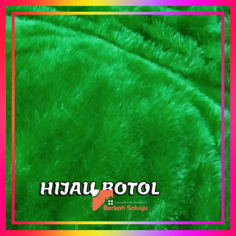 Karpet Bulu rasfur bulat empuk isi polyfoam ukuran diameter 120cm tebal 2,5cm SPB