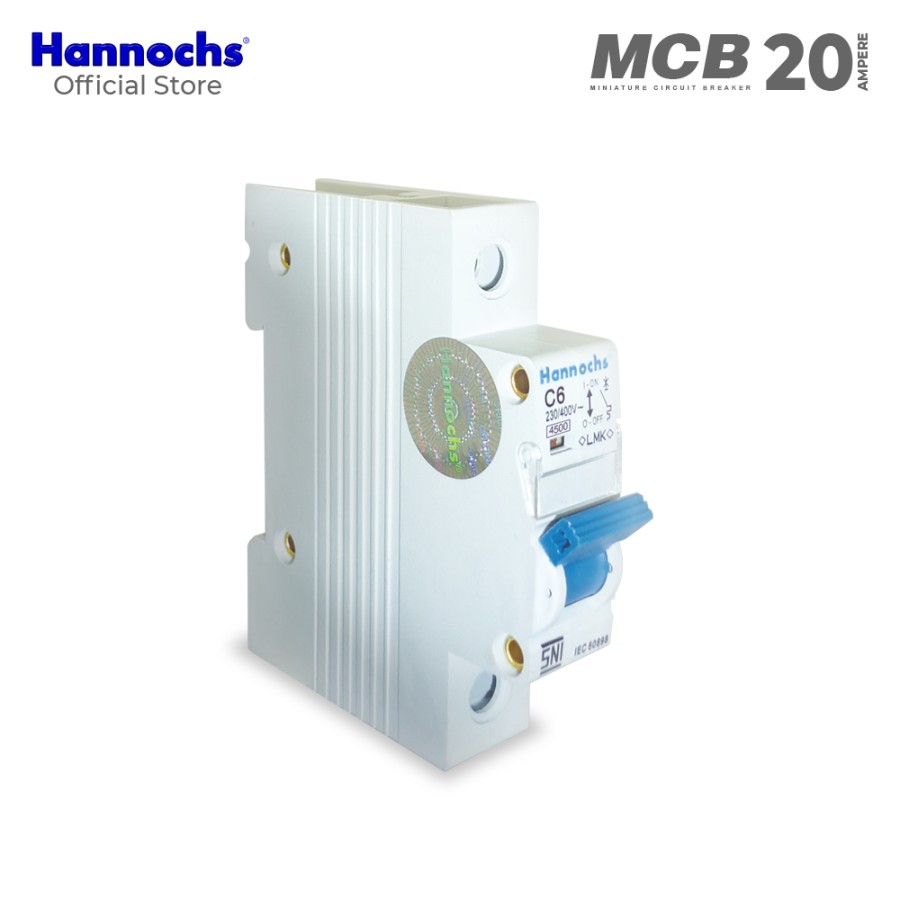 Hannochs - MCB 1Phase 20A Paket Isi 3pcs