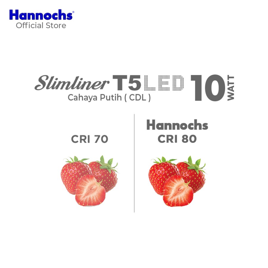 Hannochs Lampu Neon LED Slimliner T5 LED 10 Watt Cahaya Putih