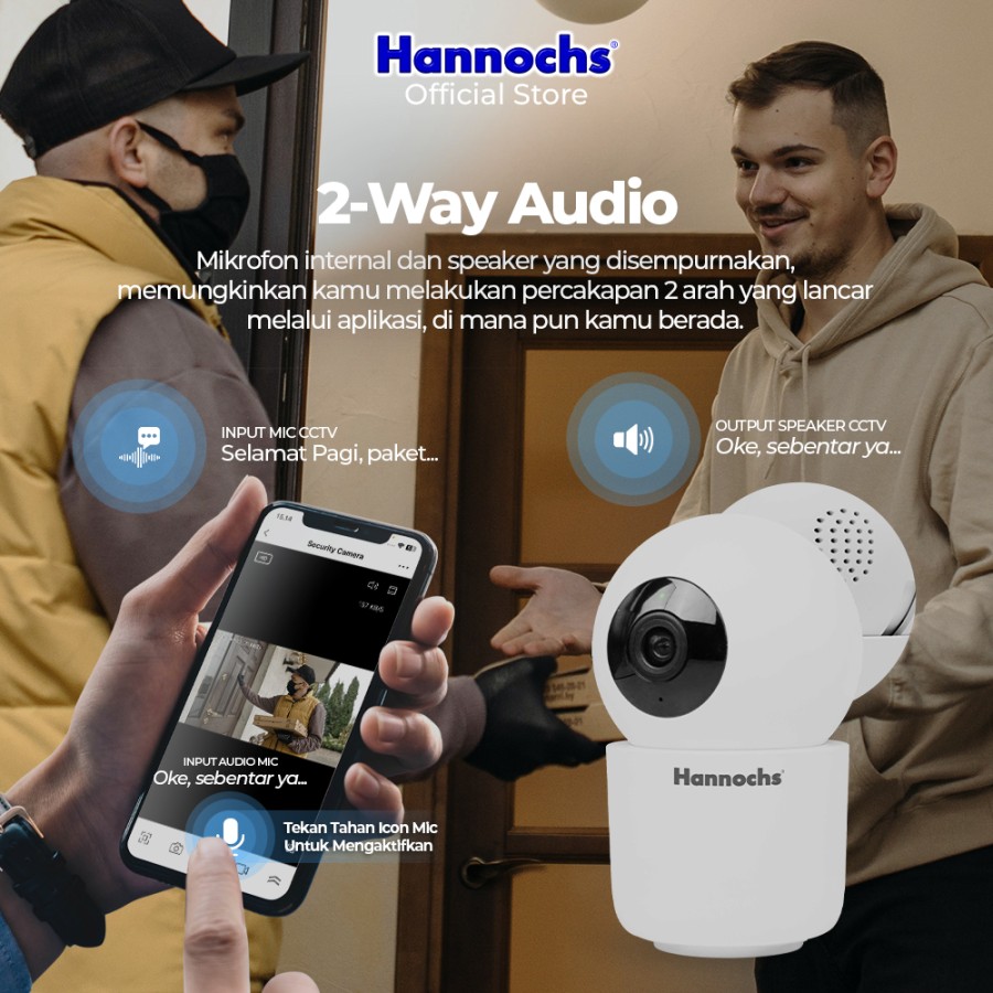 Hannochs Smart Device 03 Camera Indoor PTZ IP CCTV Home Security HD 2K