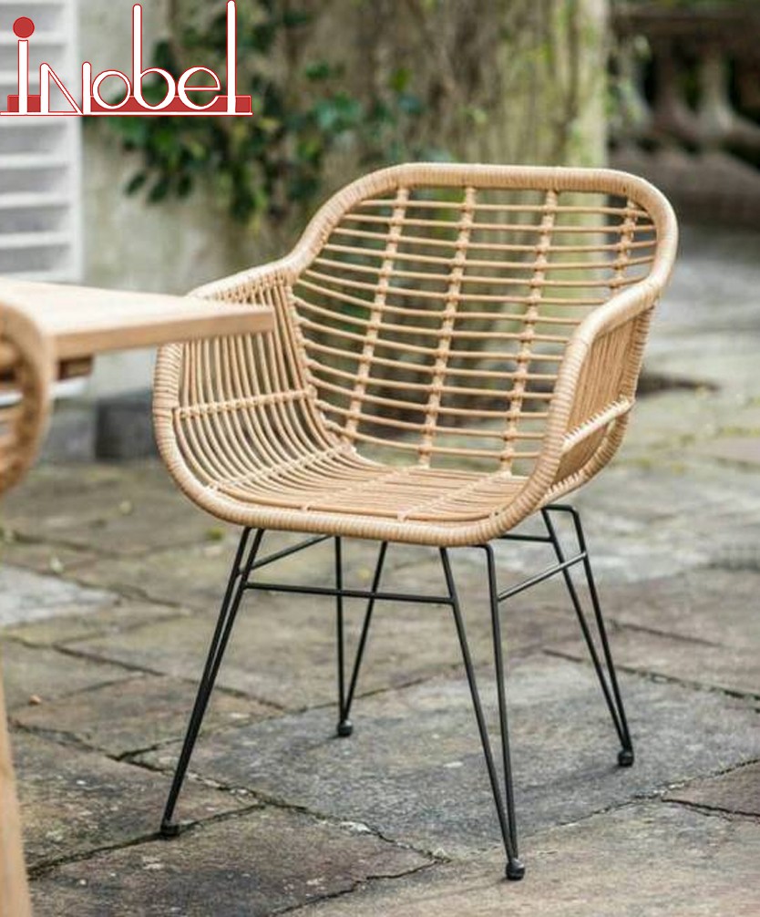 Kursi Rotan Teras + Dudukan Busa Set/Kursi Cafe Set/Kursi Teras Lilya