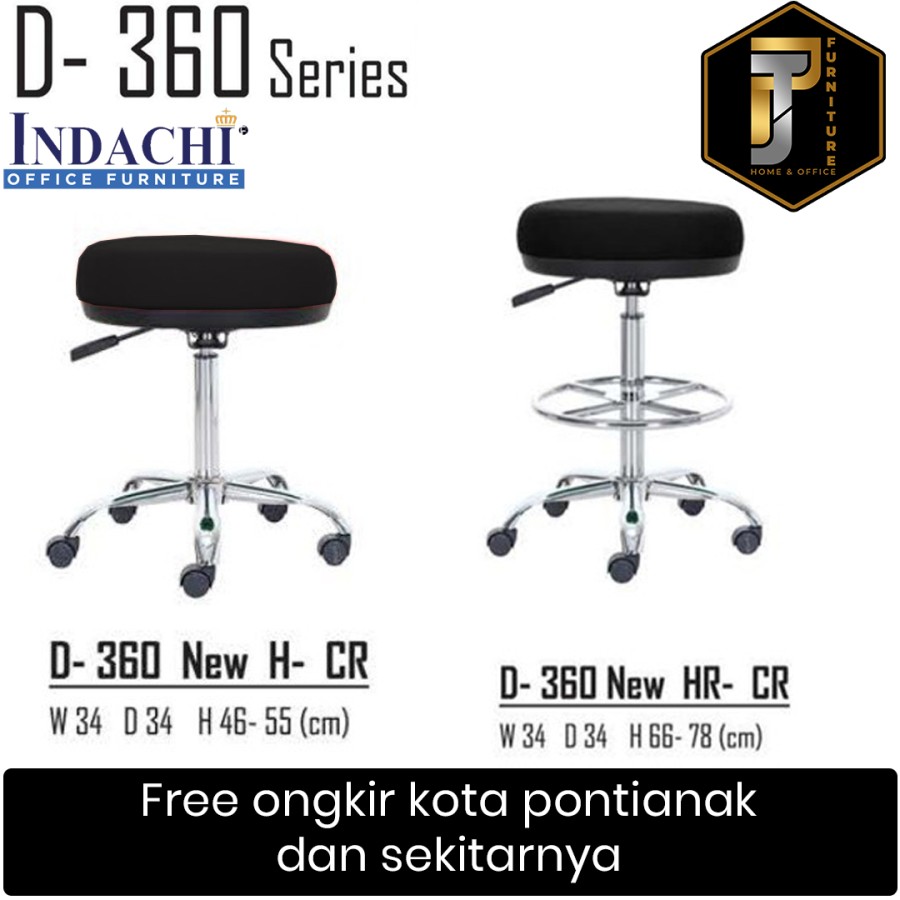 Kursi Cafe/Kursi Restoran/Kursi Bar Indachi D360 HR-CR Murah Pontianak - D-360 H-CR