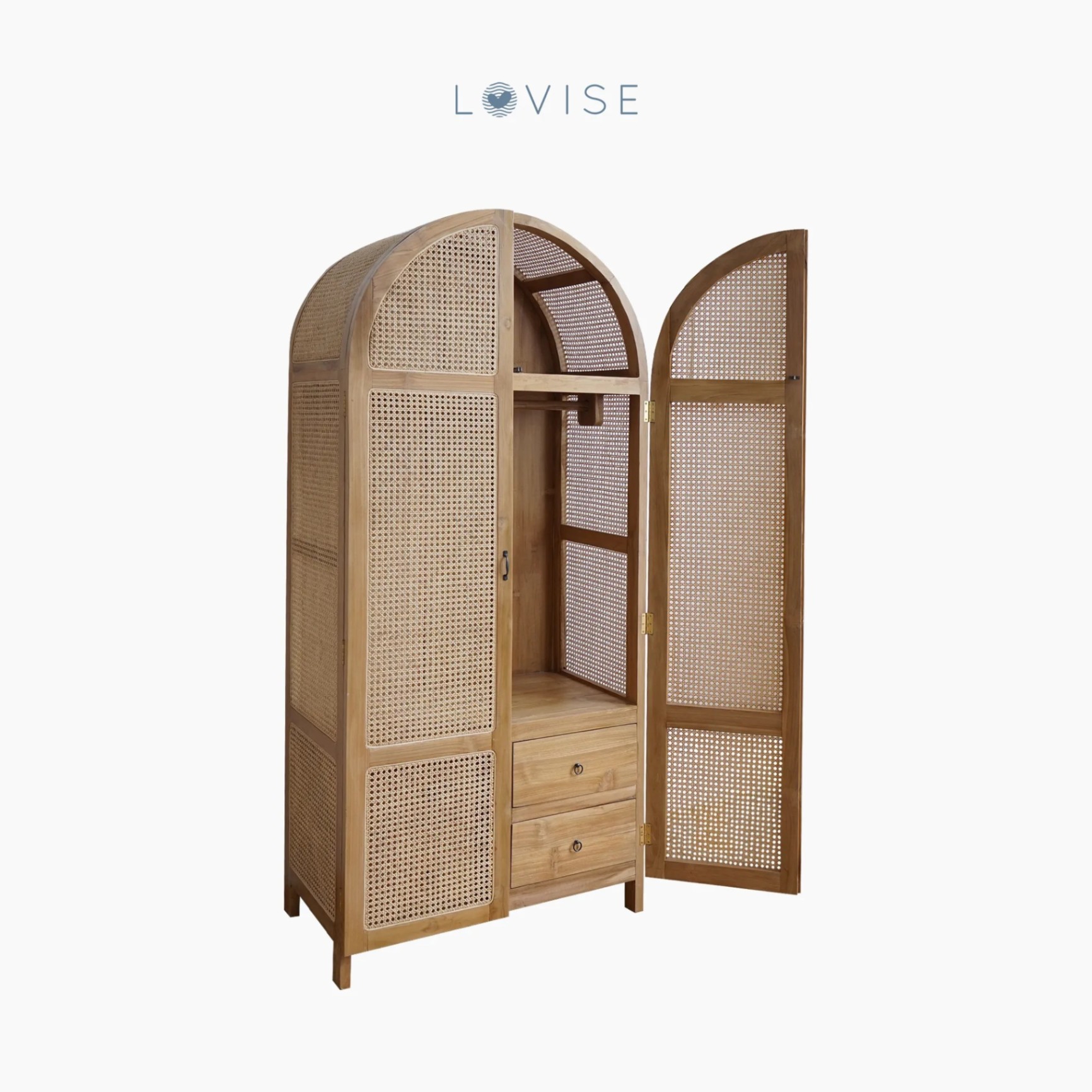 Lovise Lemari Rottan 2 Pintu