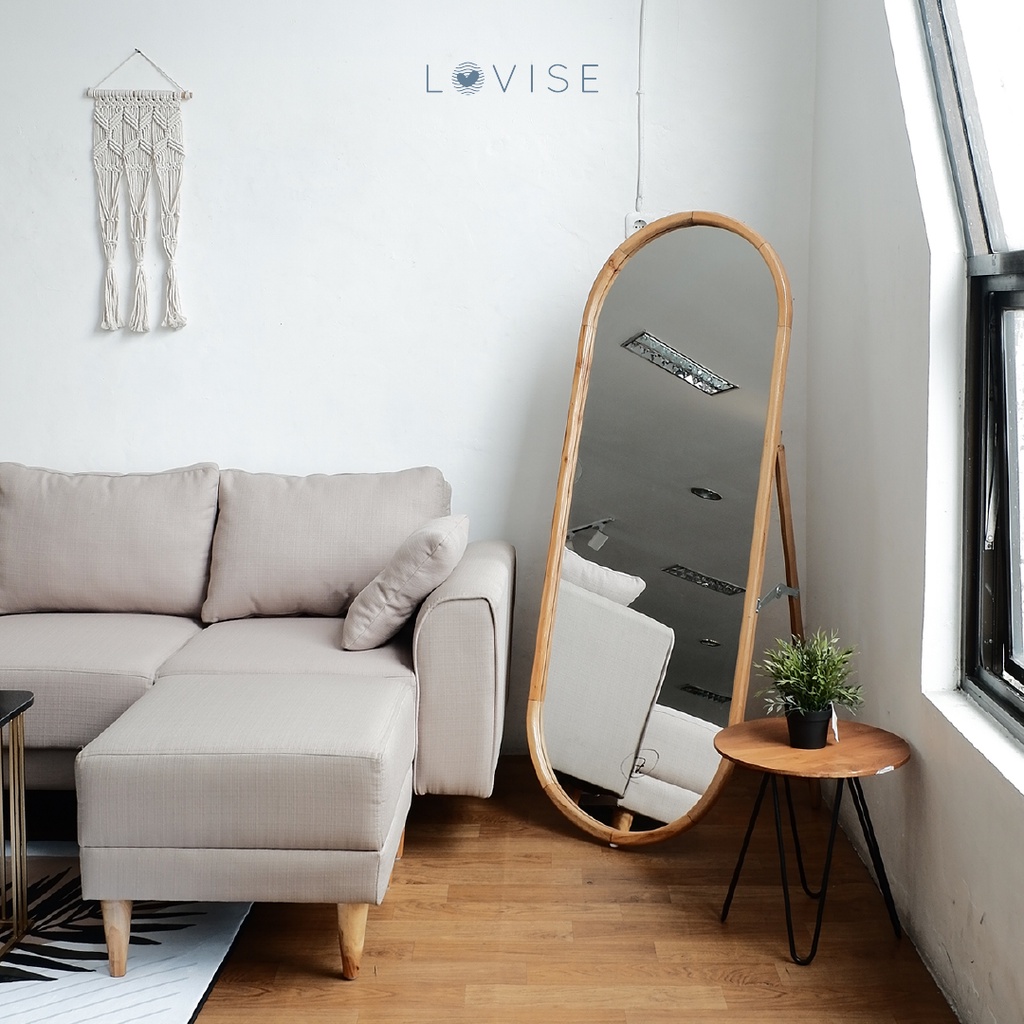 Lovise Standing Mirror Full Oval ANG