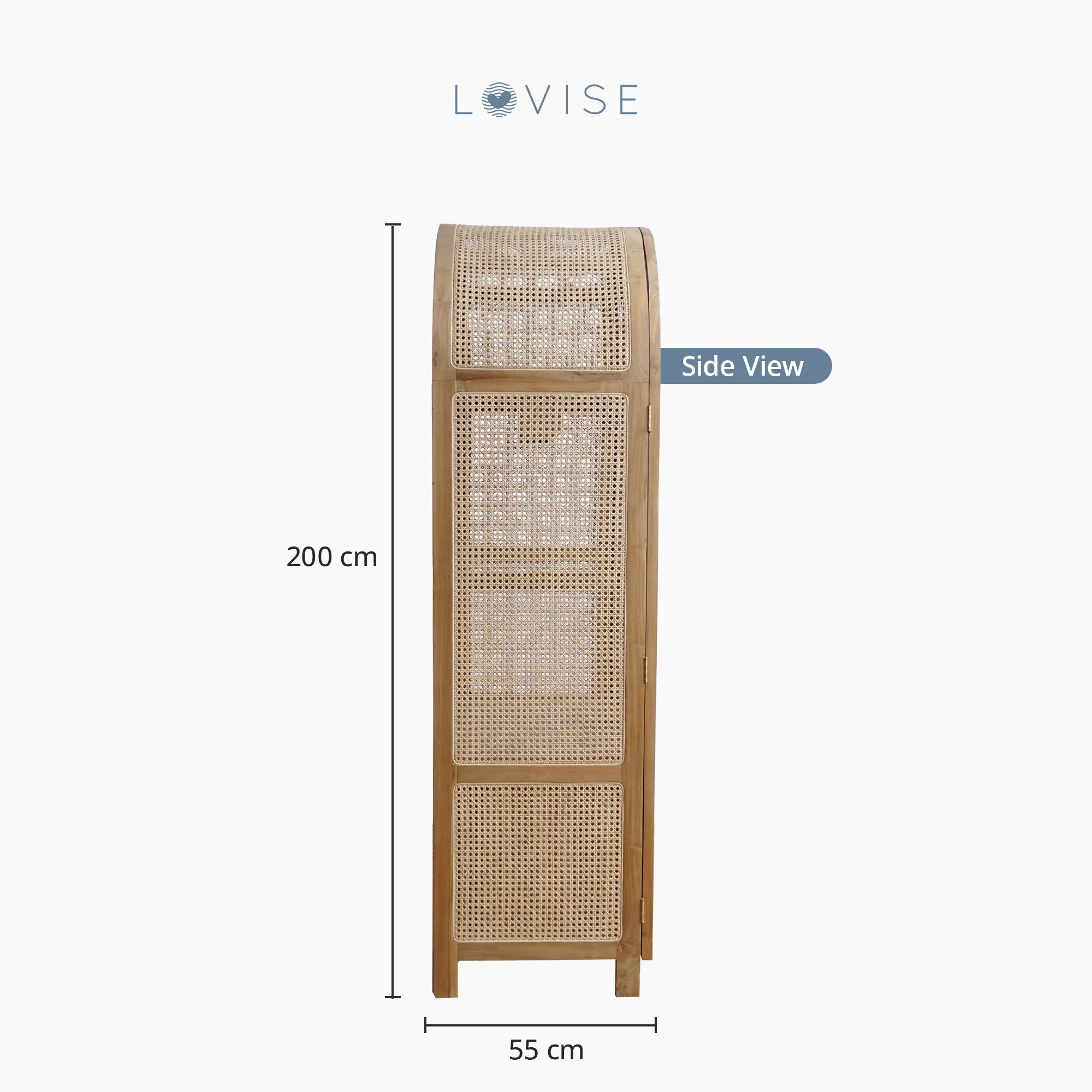 Lovise Lemari Rottan 2 Pintu