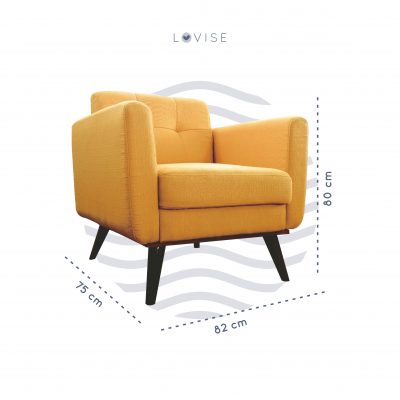 Lovise Sofa 1 Seat Savanna Prime