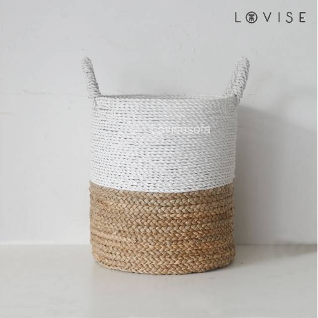 Lovise Keranjang Basket Sigres Rafia - Size D35
