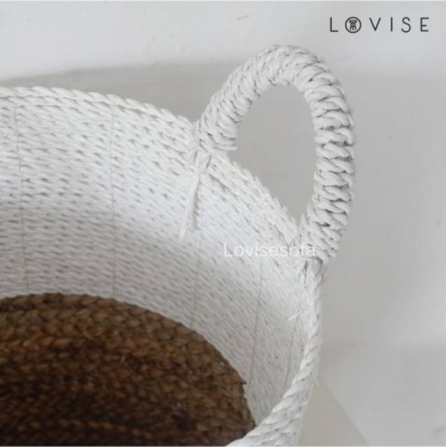 Lovise Keranjang Basket Sigres Rafia - Size D35