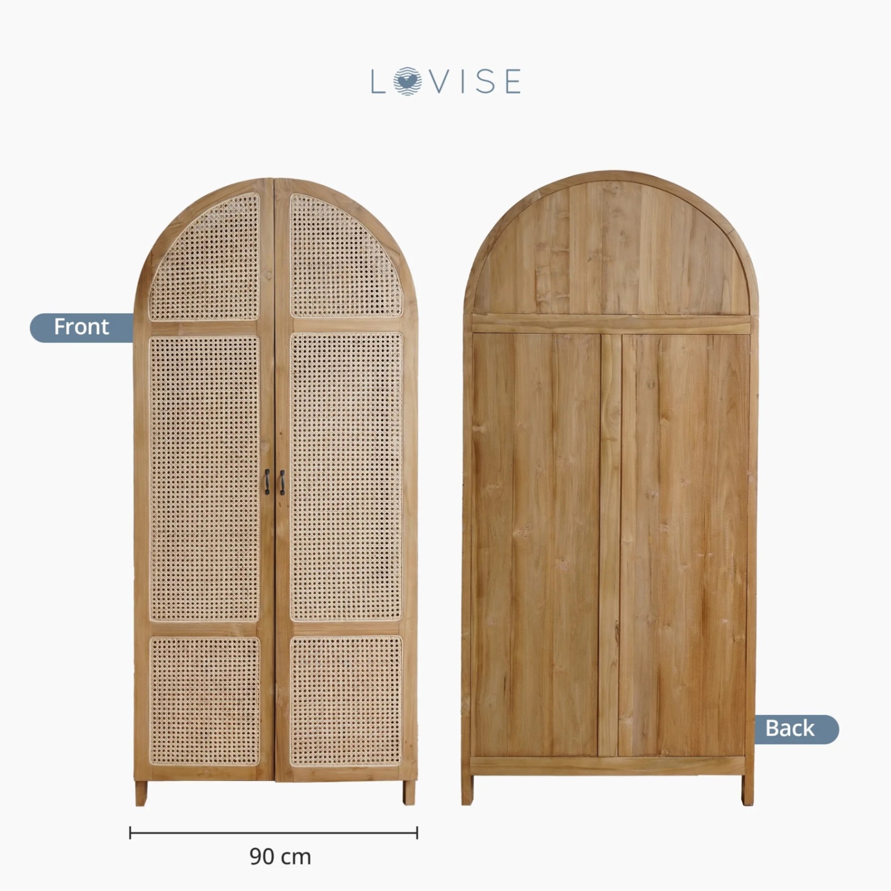 Lovise Lemari Rottan 2 Pintu
