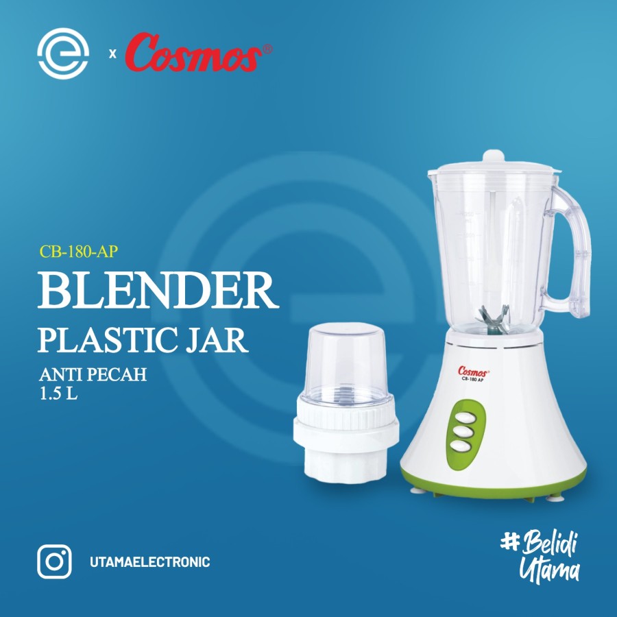 COSMOS Blender Plastik Anti Pecah 1.5L CB-180-AP