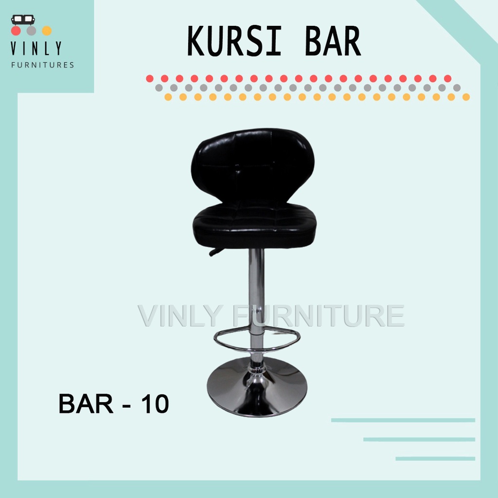 Kursi Bar / Bar Stool / Kursi Cafe Hidrolik Vinly / BAR-10