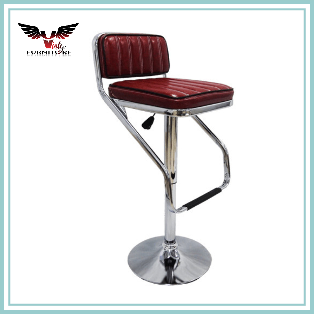Kursi Bar / Bar Stool / Kursi Cafe Hidrolik Vinly / BAR-09