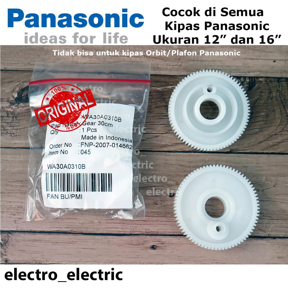Gear Bawah Kipas Angin Panasonic