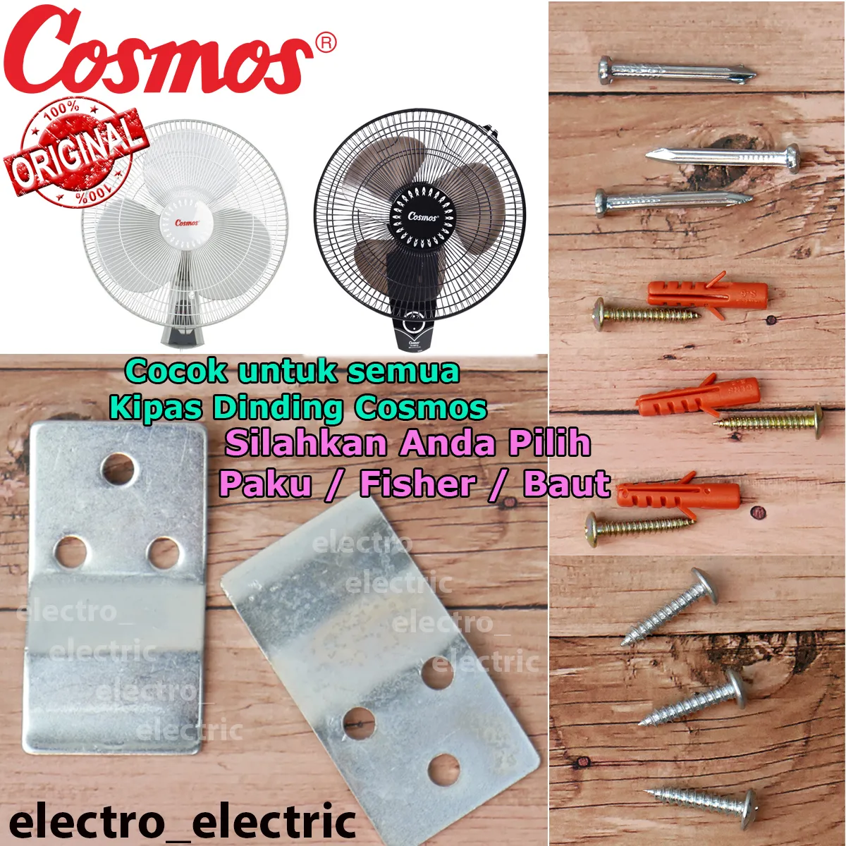 Hanger Pengait Gantungan Cantolan Kipas Dinding Cosmos Original