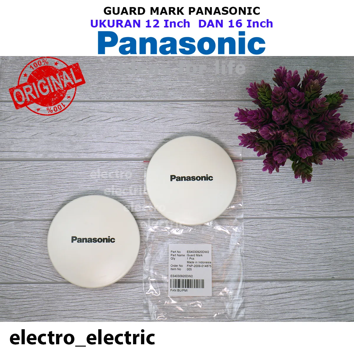 Guard Mark Kipas Angin Panasonic 12 dan 16 Inch