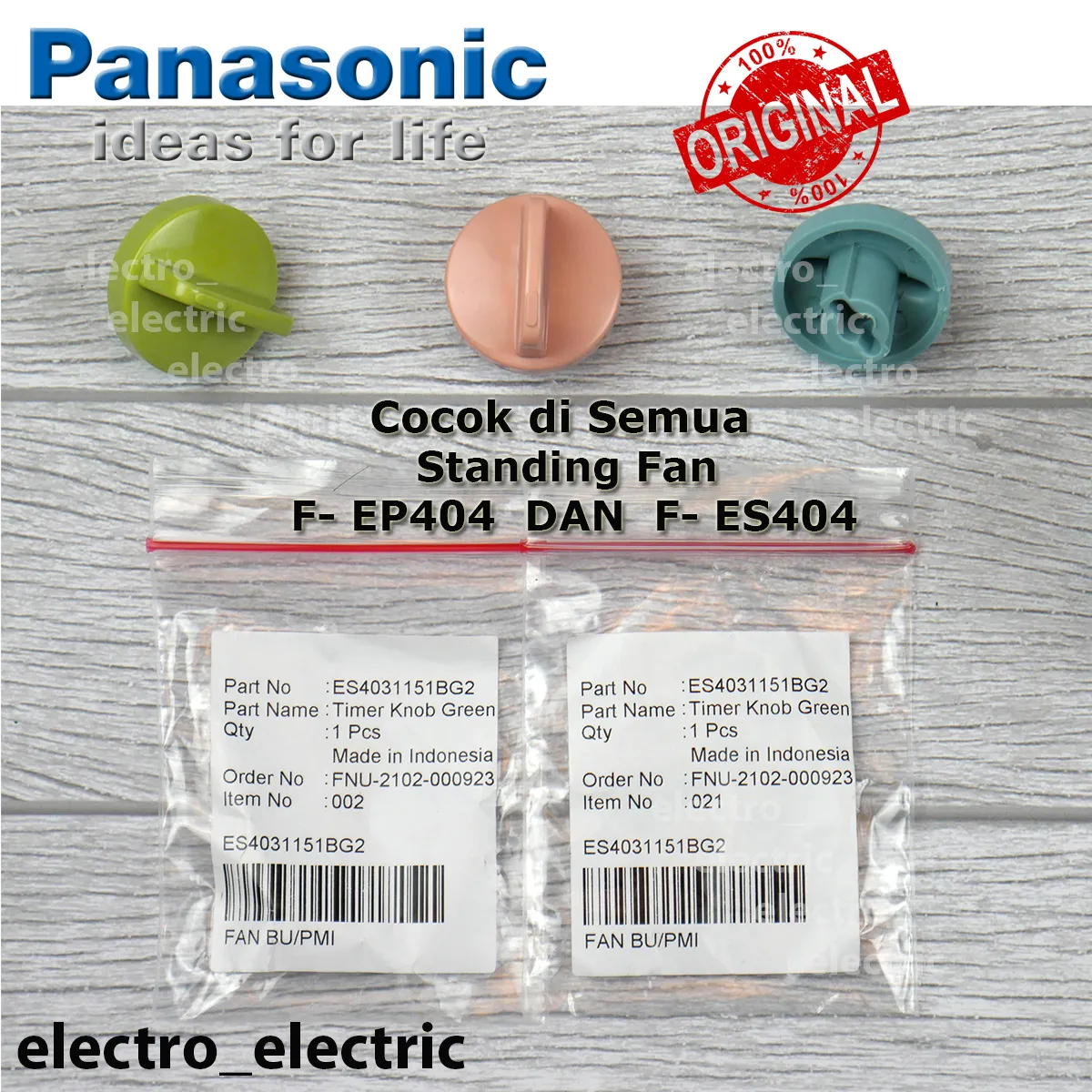 Knob Kipas Angin Standing Panasonic F EP404 dan F ES404 Original