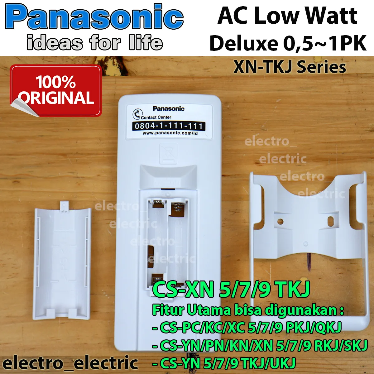 Remote AC Panasonic Low Watt Deluxe 0,5 ~ 1PK XN-TKJ Series
