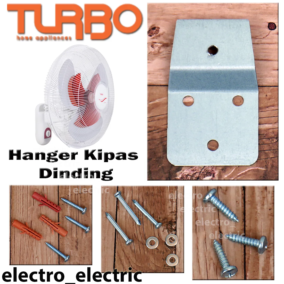 Besi Holder Hanger Pengait Gantungan Wall Fan Kipas Dinding Turbo