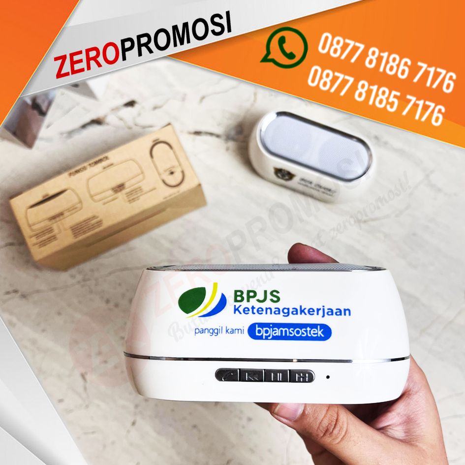 Souvenir Bluetooth Speaker BTSPK02 Custom Logo Promosi