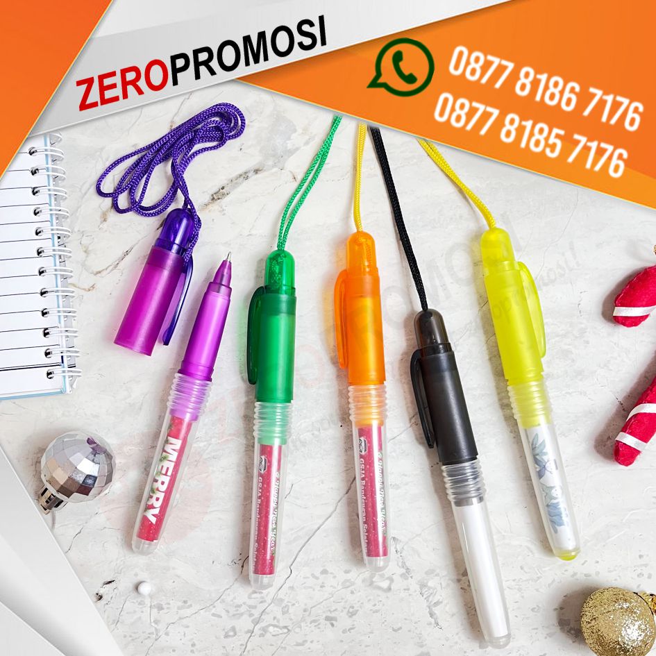 Pulpen Natal Plastik Boss Tali Souvenir Christmas