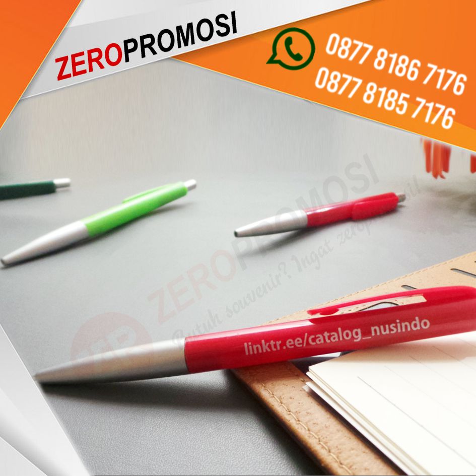 Souvenir Pulpen Plastik Pen 119 Custom