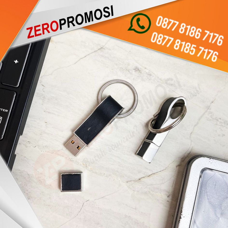 Souvenir Flashdisk Kulit Keychain FDLT22 Promosi