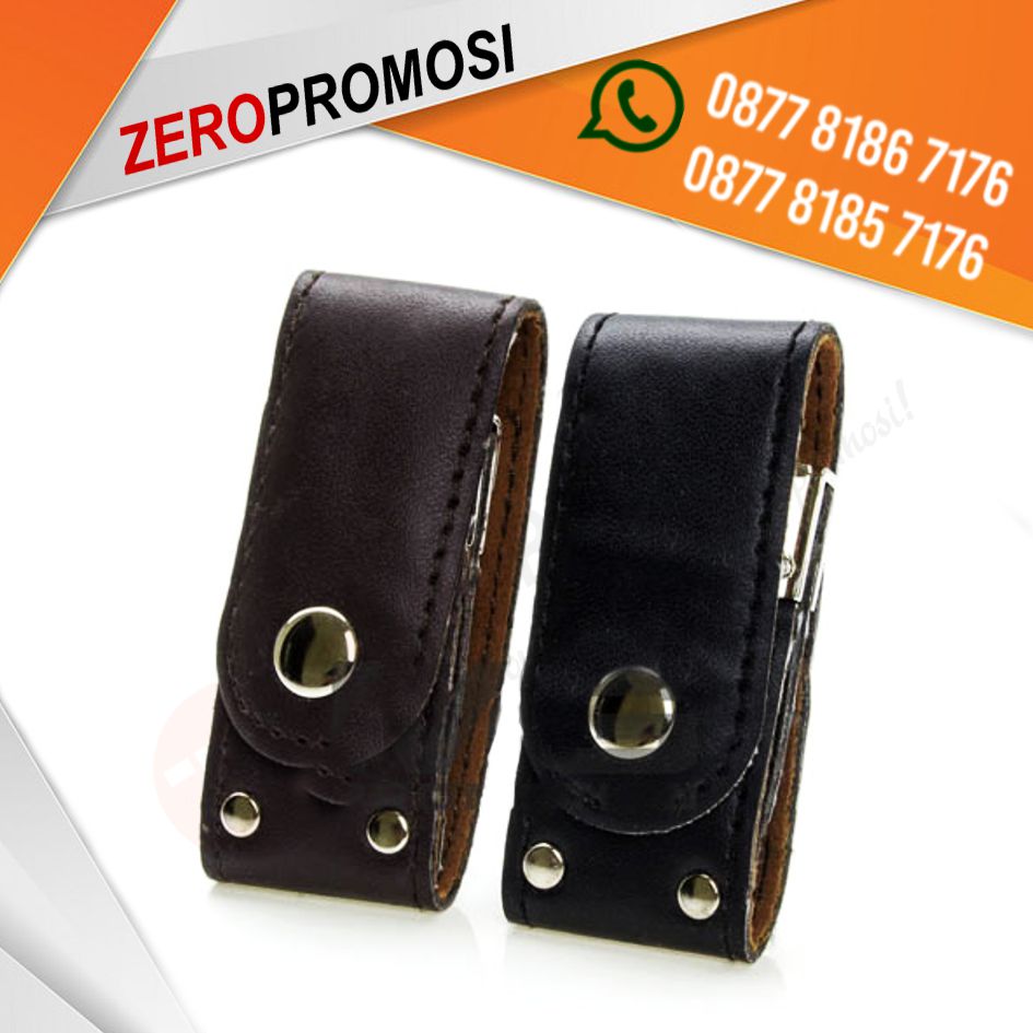 Souvenir USB Kulit FDLT24 Clip Custom Logo