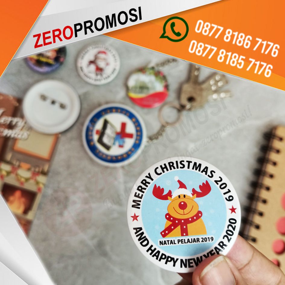 Christmas Souvenir Pin Natal Custom Murah