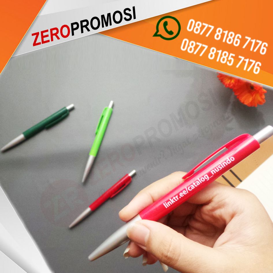 Souvenir Pulpen Plastik Pen 119 Custom