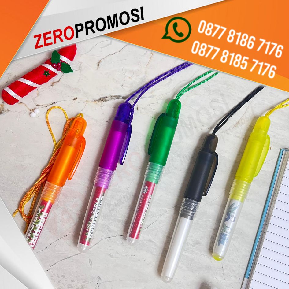Pulpen Natal Plastik Boss Tali Souvenir Christmas